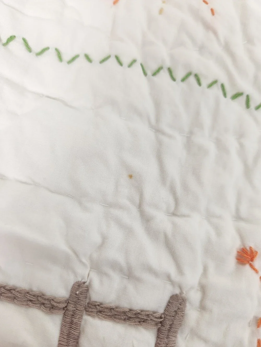 Pottery Barn Kids Farmyard Friends Crib/ Toddler Quilt 50x36 NOS Animals *Flaw*